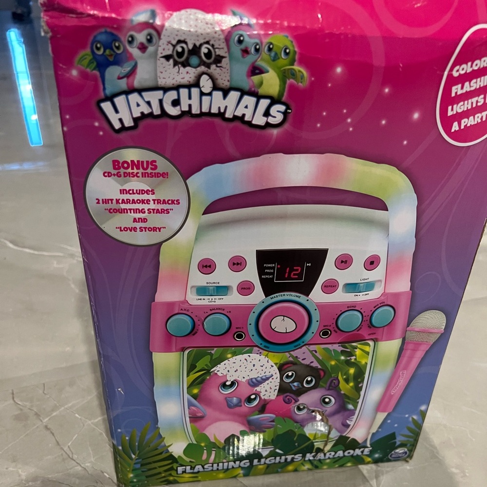 Hatchimal karaoke machine